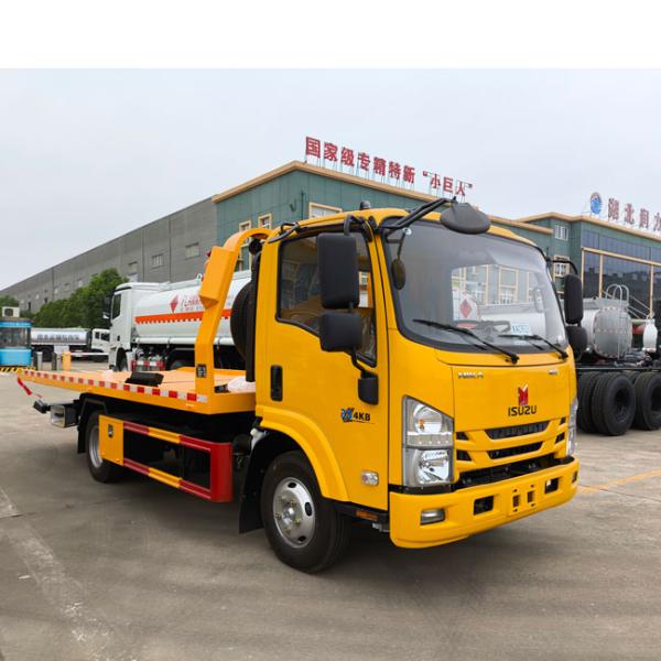 New Brand 4x2 ISUZU Tow Truck Wrecker Truck 5.3M Flat Bed Truck