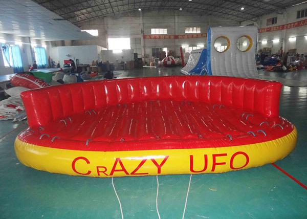 Buy 5 Person Towable Water Tubes Inflatable Crazy UFO Inflatable Sports Water Games at wholesale prices