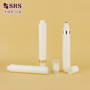 AY 15ML Injection White Glossy Matte Finished Round Pen Shape Airless Roll On