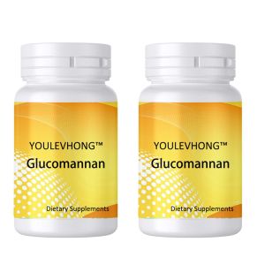 Glucomannan Supplement Capsules With Magnesium Stearate Supports Healthy