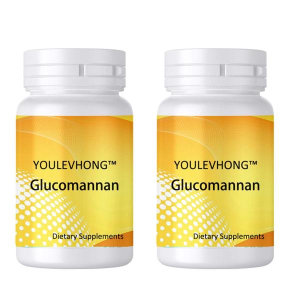 Glucomannan Supplement Capsules With Magnesium Stearate Supports Healthy