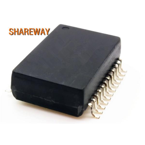 Dual Port 1000BASE-T Ethernet Lan Transformer , Electrical Isolation Transformer