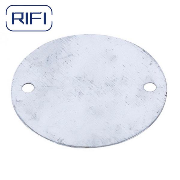 Buy Galvanized Finish Round Metal Electrical Box Cover For BS4568 Junction Boxes at wholesale prices
