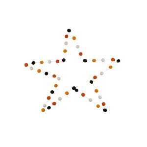 2.5 Cm Felt Fabric Crafts Fall Felt Ball Garland For Autumn Halloween Pumpkin