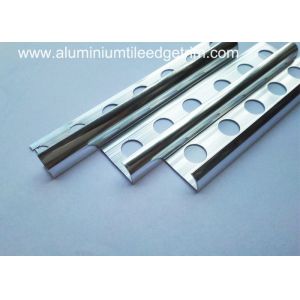 China Bright Chrome Aluminium Tile Edge Trim Curved Tile Edging Shiny Mirror Silver Finish on sale China Bright Chrome Aluminium Tile Edge Trim Curved Tile Edging Shiny Mirror Silver Finish on sale