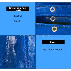 Customized Laminated PE Tarpaulin Plastic Fabric Sheet in Lightweight Stripe