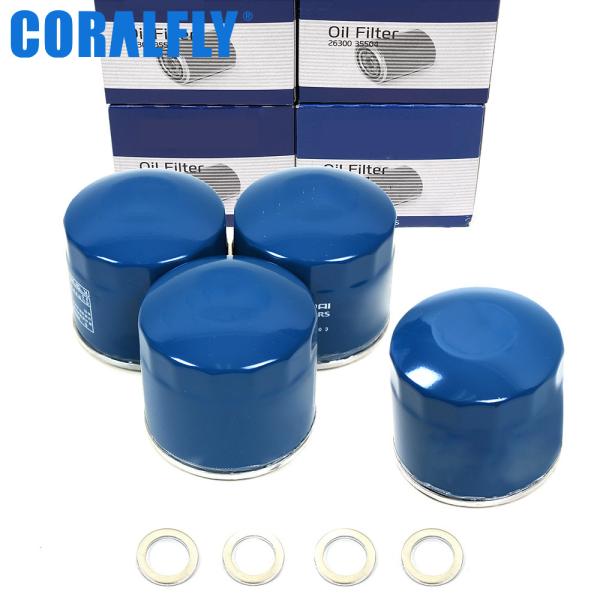 CORALFLY Hyundai H100 Oil Filter 26300 26300-35503 26300-35504 26300-3cab1 26300-02501