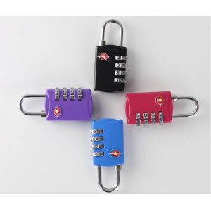 Zinc Alloy TSA 4-digital travel lock& black Tsa Luggage Lock& 69.5g Tsa Bag