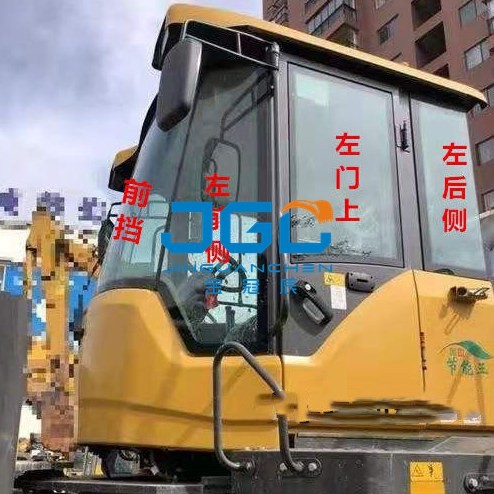 Buy Loader windshield LG955F 968F 956 Forklift front side door upper and lower rear side tempered glass at wholesale prices