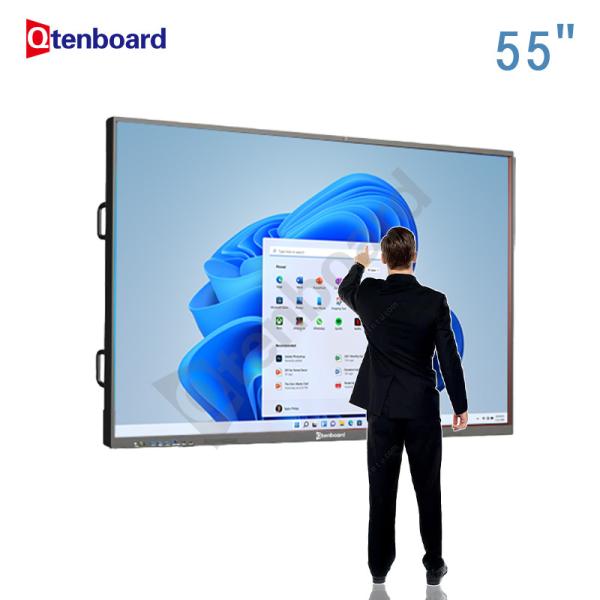 Qtenboard Cheap Price Interactive Whiteboard 55 Inch 4k hd Screen Interactive