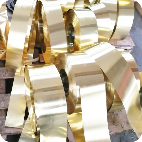 Cu Zn Alloy Flexible Copper Strip Thickness 0.01 - 2.5mm With High Strength