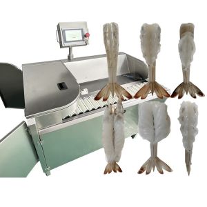 Stable PLC Shrimp Peeling Device , Stainless Steel Prawn Peeler Machine