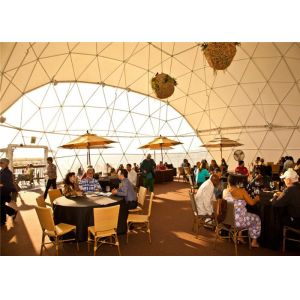 Fashion Design Party Wedding Tent With PVC Wall , Half Sphere Event Tent