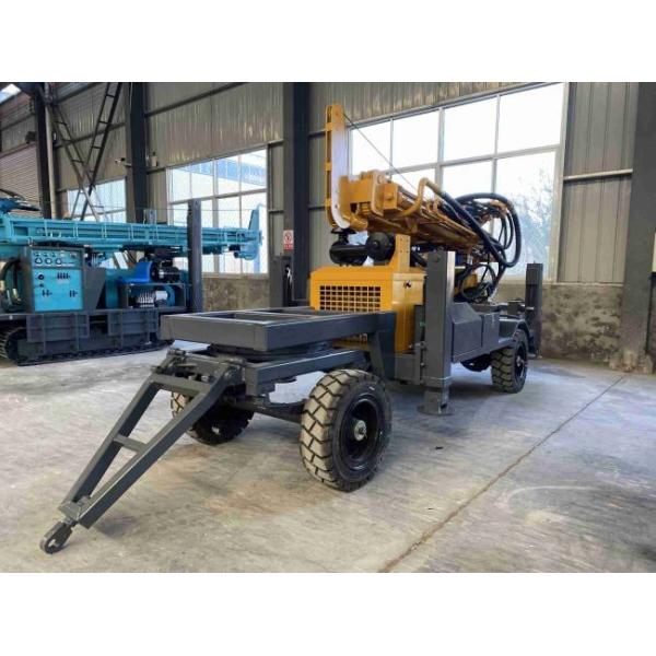 Deep Hydraulic 300m Water Well Drilling Trailer Portable