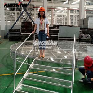Entertainment Aluminium Glass Wedding Decoration Stage 30x30x2mm