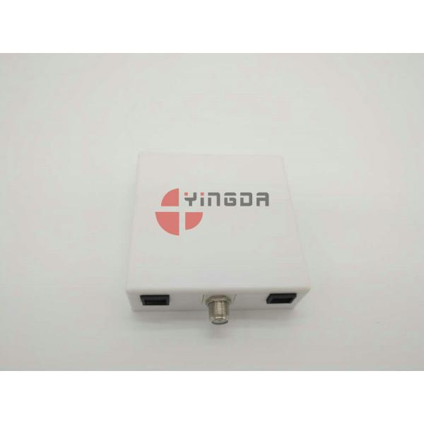 2 Port Socket Panel for SC Fiber Adapter Fiber Optic Terminal Box White ABS FTTH Wall Mount