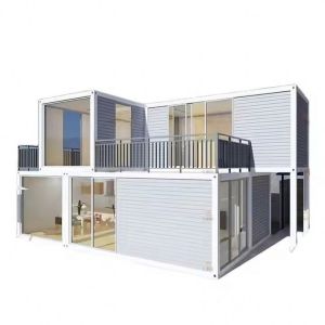 Flat Pack Container House Steel Structure and EPS Sandwich Panel Wall and Aluminum Sliding Door with Lock