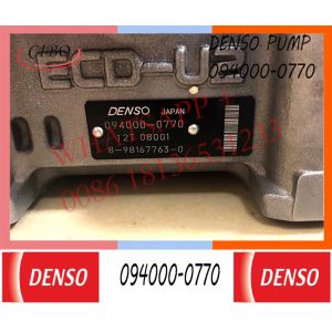 6WG1 6WG1-TC Common Rail Pump 094000-0770 8-98167763-0 Diesel Fuel Injection