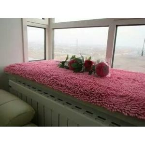 Chenille floor mat polyester material pile height 12mm