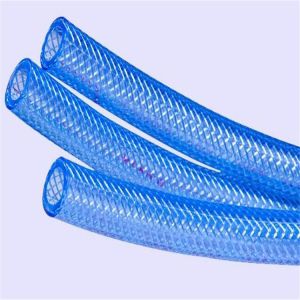 Flexible PVC Transparent Braided Reinforced Hose Polyester fiber braided