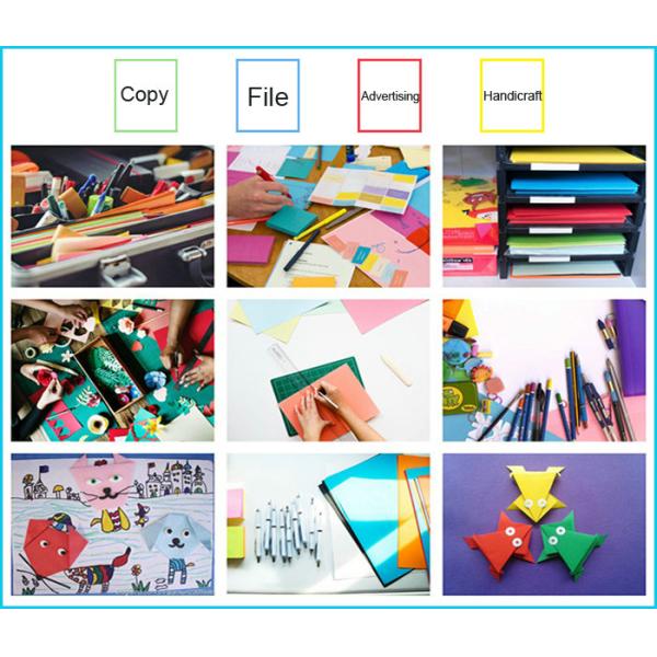 180gsm 230gsm 250gsm Uncoated Color Cardboard For Gift Packing Smooth Surface