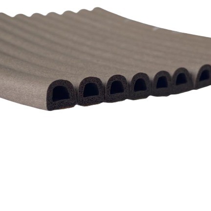 Buy Customizable D-type EPDM Foam Sponge Self-Adhesive Rubber Sealing Strip for Industrial at wholesale prices