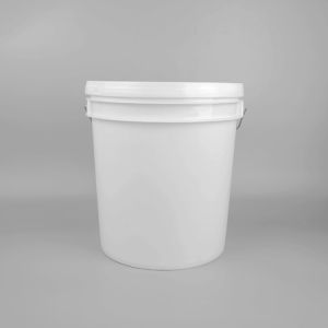 China 14 Liter White Plastic Fertilizer Bucket With Color Printing Film on sale