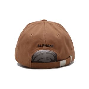 100% Cotton Twill Embroidered Baseball Caps Brown 6 Panel Hats