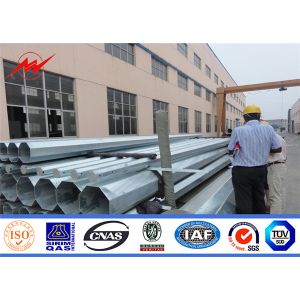 Polygonal Power 35ft 86um Galvanized Steel Pole