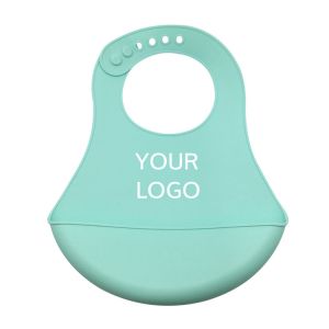 Amazon Best Selling Easily Clean BPA Free Waterproof Silicone Baby Bib With