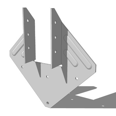Standard Reinforced Hot Dip Galvanising Bracket Triangle Corner Metal Angle