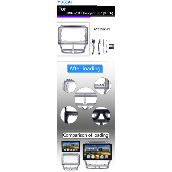 Highly Functional Multimedia Car Player For Peugeot 307 9 Inch