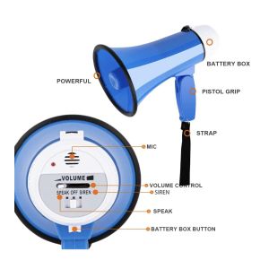 120dB Battery Powered Megaphone