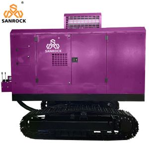 Crawler Screw Air Compressor Machine Mining Diesel Engine Rotary Screw Air