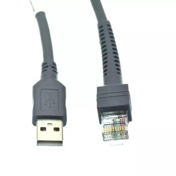 6.5 Feet USB Scanner Cable To Rj48 Rs232 Vx820 Barcode Reader