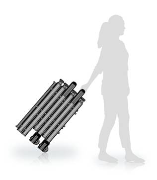 Police Equipment Black 24 Zones Portable Metal Detector With 7 Inch Touch Screen