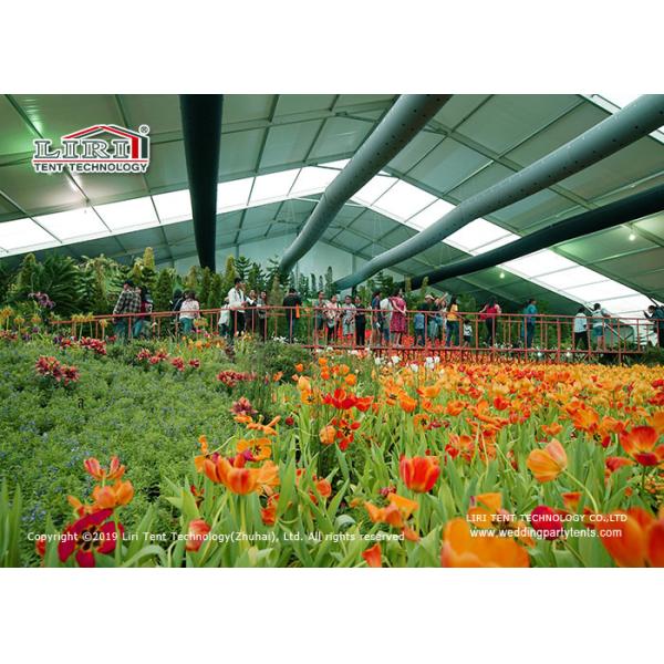 Outdoor Aluminum Marquee Tent With PVC Window Sidewalls Around For Flower Show