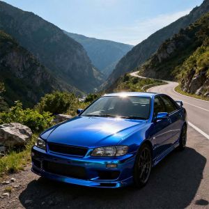 Customized Metallic Car Wrap Tear Resistant Deep Blue Car Wrap HYM1045