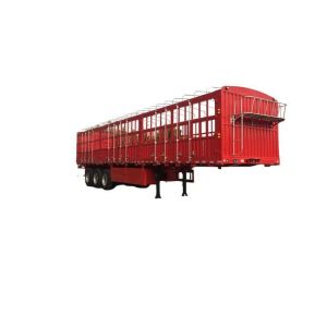 High Side Wall Stake Style Animal Transport Fence Cargo Semi Trailer With Air