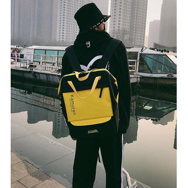 Fashion casual hip-hop style color tidal students bag backpack factory outlet