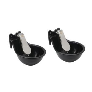 Grey Horse Water Bowl Stainless Steel Tongue Easy Cleaning 1.8L Capacity