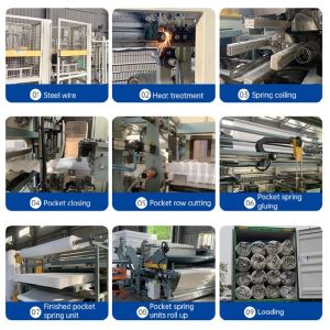 Customized 3/5/7 Zoned Partition Support Pocket Coil Springs for Furniture