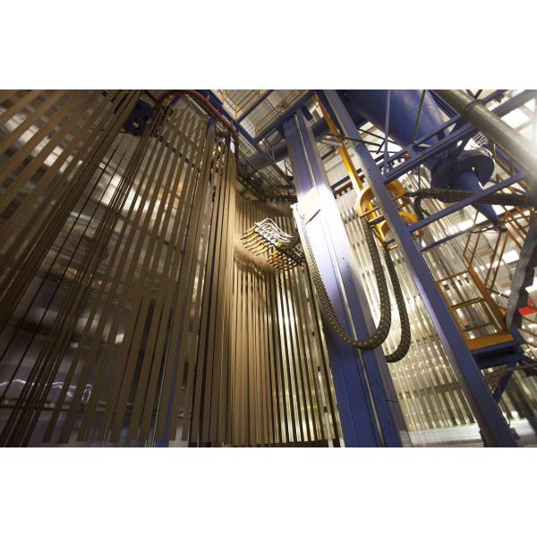 Buy Electrostatic Spraying PP Booth Aluminium Profiles Vertical Powder Coating Production Line at wholesale prices