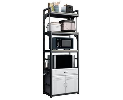 Buy 5 Layers Stainless Steel Kitchen Rack Shelf Microwave Oven Cabinet at wholesale prices