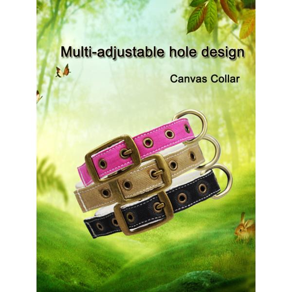 C505 Wholesale Adjustable Canvas Cotton Waterproof Pet Dog Training Collar Sublimation