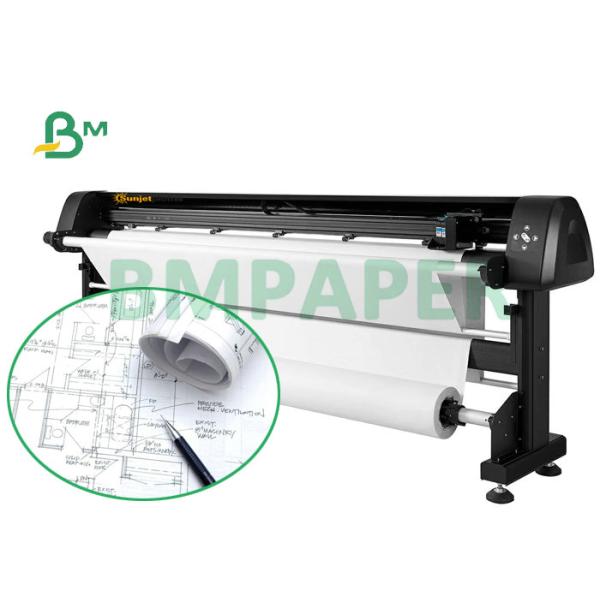 24'' or 36'' Width 20LB CAD Bond Paper White / Blue Color For Engineering Plans 24'' or 36'' Width 20LB CAD Bond Paper White / Blue Color For Engineering Plans