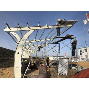 Original Carbon Steel Waterproof Solar Carport Mounting System