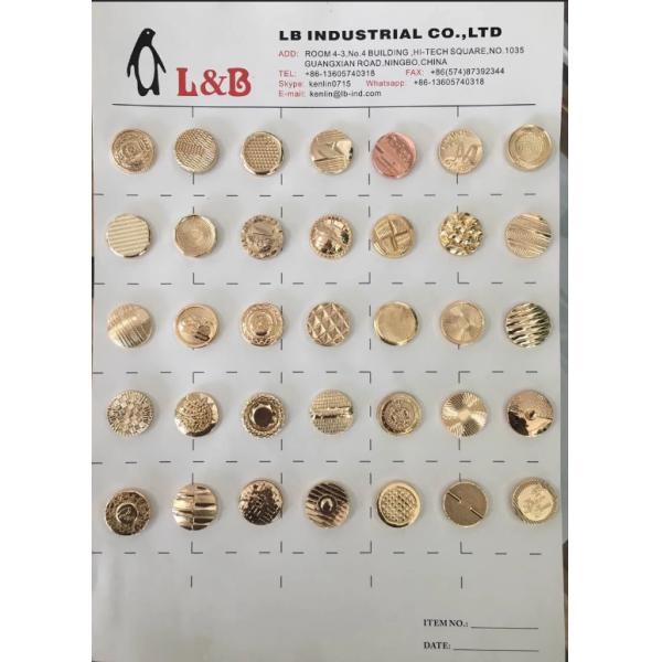 wholesale Zinc Alloy Screw Jean Button Custom brand logo metal button