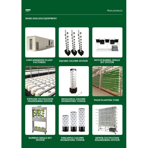 Large Size Tower Shape Hydroponic Growing System for Home Use with 30L Water Tank and 8 Layers