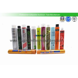 China 13.5mm Diameter Metal Cosmetic Tubes , Waterproof Aluminum Collapsible Tubes on sale
